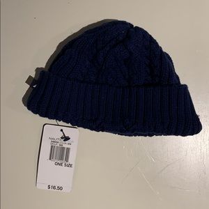 Nautica kids navy blue beanie winter hat New